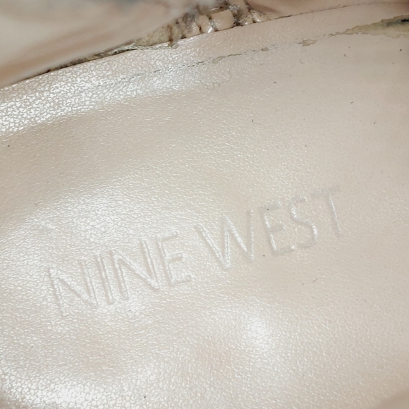 Nine West Qualner Grey Fabric Round Toe Block Heel Ankle Boots H897 - Picture 9 of 13